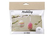 Kreativt Legetøj - Creativ Company Mini Hobby Set Modeling Egg with Beads 2 pcs. - 977662