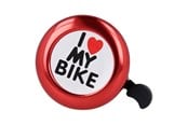 Cykeltilbehør - Forever “I Love My Bike” Bicycle Bell Red - BIKE00023