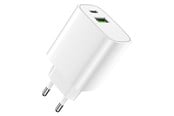 Mobil - Adaptere & Opladere - Forever 20W USB-C PD & QC Wall Charger White - GSM113213