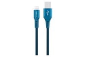 USB kabel - GreyLime Braided USB-A to Lightning Cable Blue 0.5 m - C21AL05M01