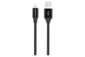 USB kabel - GreyLime Braided USB-A to MFi Lightning Cable Black 1 m - C21AL1M04