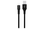 USB kabel - GreyLime Braided USB-A to Lightning Cable Black 3 m - C21AL3M04