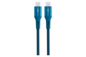 USB kabel - GreyLime Braided USB-C to USB-C 60W Cable Blue 0.5 m - C21C60C05M01
