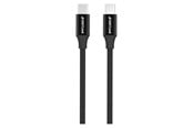 USB kabel - GreyLime Braided USB-C to USB-C 60W Cable Black 1 m - C21C60C1M04