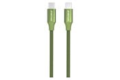 USB kabel - GreyLime Braided USB-C to USB-C Cable Green 2 m - C21CC2M03