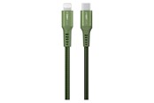 USB kabel - GreyLime Braided USB-C to Lightning Cable Green 0.5 m - C21CL05M03