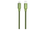 USB kabel - GreyLime Braided USB-C to MFi Lightning Cable Green 1 m - C21CL1M03