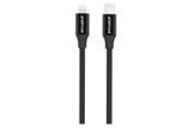 USB kabel - GreyLime Braided USB-C to MFi Lightning Cable Black 1 m - C21CL1M04