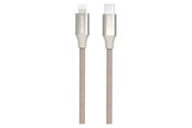 USB kabel - GreyLime Braided USB-C to MFi Lightning Cable Beige 2 m - C21CL2M02