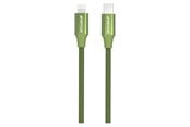 USB kabel - GreyLime Braided USB-C to MFi Lightning Cable Green 2 m - C21CL2M03