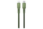 USB kabel - GreyLime Braided USB-C to Lightning Cable Green 3 m - C21CL3M03