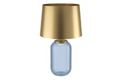 Lamper - EGLO Stars of Light CUITE bordlampe E27 blå petrol transparent/børstet messing - 390064