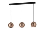 Lamper - EGLO Stars of Light CORDOBA langbordspendel 3xE27  L1255 sort/kobber - 390095