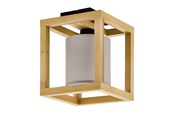 Lamper - EGLO Stars of Light GRANADOS loftlampe E27 300x300 sort/træ/cappuccino FSC - 390105