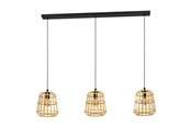 Lamper - EGLO Stars of Light MONTEZUELO langbordspendel 3L E27 bambus/sort - 390153
