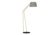 Lamper - EGLO Stars of Light ALMERIMAR gulvlampe sort/børstet messing/grå - 390174
