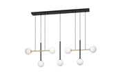 Lamper - EGLO Stars of Light PAZ langbordspendel 7xE14 L1445 sort/børstet messing - 390178