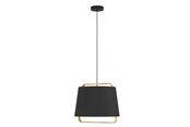 Lamper - EGLO Stars of Light CAMALOZA pendel E27 sort/træ FSC - 390185