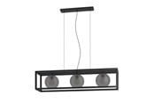 Lamper - EGLO Stars of Light ARANGONA langbordspendel 3L E27 L1100 sort/grå - 390215
