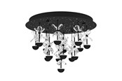 Lamper - EGLO Stars of Light PIANOPOLI 2 loftlampe 15L sort/krystal - 390275