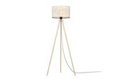 Lamper - EGLO Stars of Light HONTONGAS gulvlampe Ø400 E27 sort/træ/beige - 390326