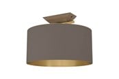 Lamper - EGLO Stars of Light SANTANDRIA loftlampe børstet messing/cappuccino FSC - 390335