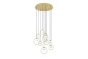 Lamper - EGLO Stars of Light PORTOCOLOM klyngependel Ø580 10L børstet messing/hvid - 390345