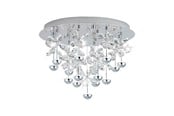 Lamper - EGLO Stars of Light PIANOPOLI loftlampe 15L Ø500 krystal/krom - 39245