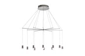 Lamper - EGLO Stars of Light SANTIGA lysekrone 10L dæmpbar børstet stål - 39327