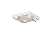Lamper - EGLO Stars of Light RONZANO loftlampe 4x510lm 350x350 hvid/guld - 39377
