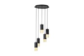 Lamper - EGLO Stars of Light COUNUZULUS klyngependel E27 5L Ø500 sort/messing - 39661