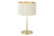 Lamper - EGLO Stars of Light TAMARESCO bordlampe E27 børstet messing/hvid fløjl/guld - 39766