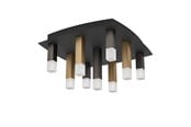 Lamper - EGLO Stars of Light ESTANTERIOS loftlampe 9L sort/grå/brun - 39905
