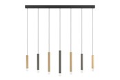 Lamper - EGLO Stars of Light ESTANTERIOS loftlampe 7L sort/grå/brun - 39906