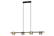Lamper - EGLO Stars of Light ALTAMIRA langbordspendel sort/børstet messing - 39985