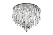 Lamper - EGLO Stars of Light CALAONDA loftlampe 8L krom/krystal - 93433