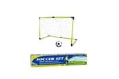 Fodbold og boldspil - Masen Toys Fodboldmål m/bold & pumpe blå/grøn 80x60x40cm - 13159