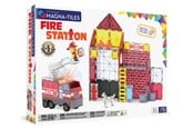 Konstruktionslegetøj - Magna-Tiles Brandstation med lys og lyd, 50 dele - MT252050FS