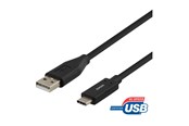 USB kabel - Deltaco - USB-C cable - USB to 24 pin USB-C - 1.5 m - USBC-1005