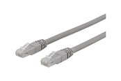 Netværkskabel - Deltaco patch cable - 1.5 m - grey - Grå - 1m - TP-611AU