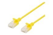 Netværkskabel - Deltaco patch cable - 50 cm - yellow - Gul - 0.5 meter - UUTP-1013
