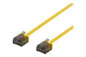Netværkskabel - Deltaco patch cable - 1 m - yellow - Gul - 1meter - UUTP-2023
