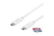 USB kabel - Deltaco - USB-C cable - 24 pin USB-C to 24 pin USB-C - 1 m - USBC-1407M