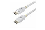 Skærmkabel - StarTech.com 6ft White VESA Certified DisplayPort 1.2 Cable with Latches - DisplayPort cable - DisplayPort to DisplayPort - 1.8 m - DP12-CABLE-6FTW