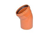 Afløb - Wavin PVC bøjning 30° 250mm - 550518