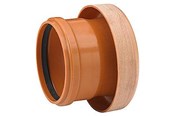 Afløb - Wavin PVC overgang 200mm, til betonmuffe - 553660
