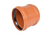 Afløb - Wavin PVC skydemuffe 250mm - 550405