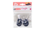 Dukke, bamse og udstyr - Corolle Navy Blue Slippers for Baby Doll 30cm - 9000111120