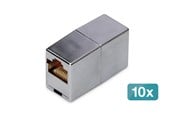 Netværkskabel - DIGITUS CAT 5e Modular Coupler (10-Pack) - Sølv - DN-93901-10