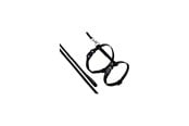 Katte - FLAMINGO - Ziggi Cat harness with line - Black - 5415245135106